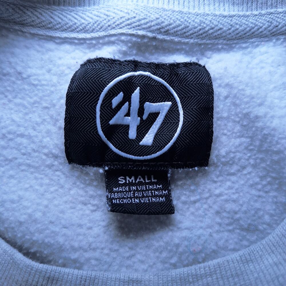 '47 Men's Small Michigan Wolverines Grey Fells Boulevard Crew Neck Sweatshirt - Picture 7 of 13
